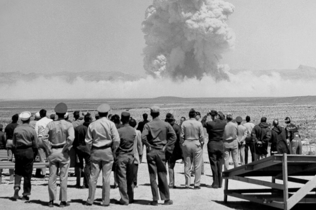 One of 14 tests conducted at the Nevada Test Site during 1955's Operation Teapot. Photo: Galerie Bilderwelt/Getty Images