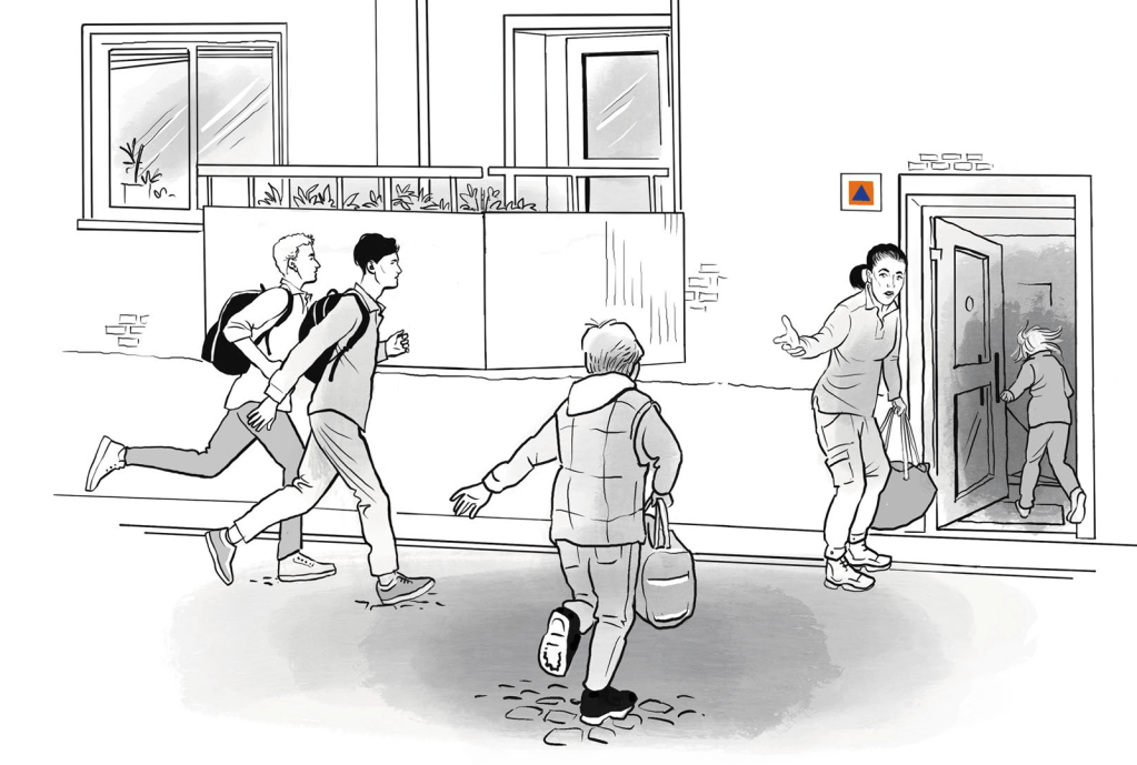 Civil defence shelter You are not designated a specific civil defence shelter – evacuate to the nearest one. At msb.se, you’ll find a map pinpointing all shelters in Sweden.